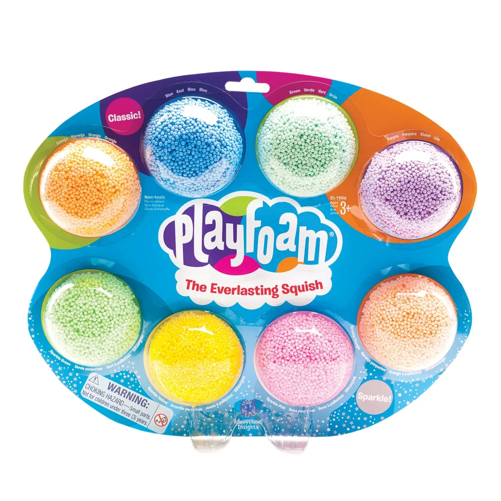 PLAYFOAM TRADICIONAL & SPARKLE 8-PACK