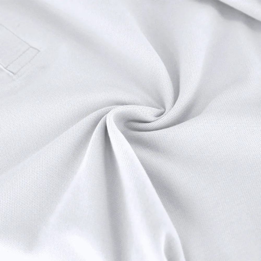 Polo de Manga Larga Adulto Sostenible 100% de Algodón 220gr/m2 en Color Blanco para Configurar Charlot Blanco