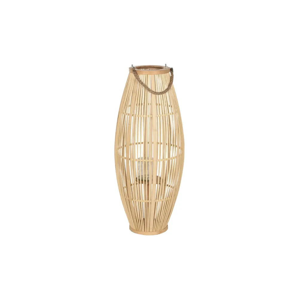 PORTAVELA BAMBU 35X35X85 NATURAL MARRON EVIDENTE
