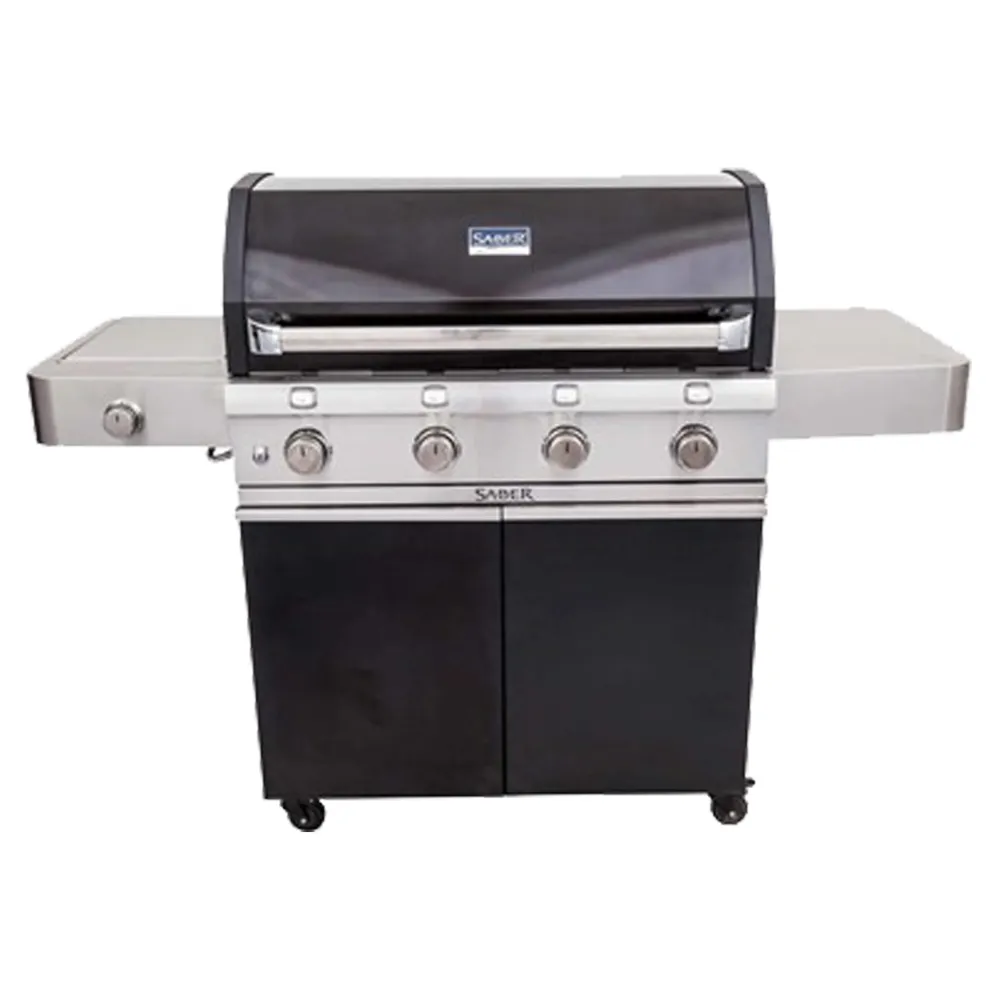 Saber - Barbecue au propane - Refinado noir 4 brûleurs (670)