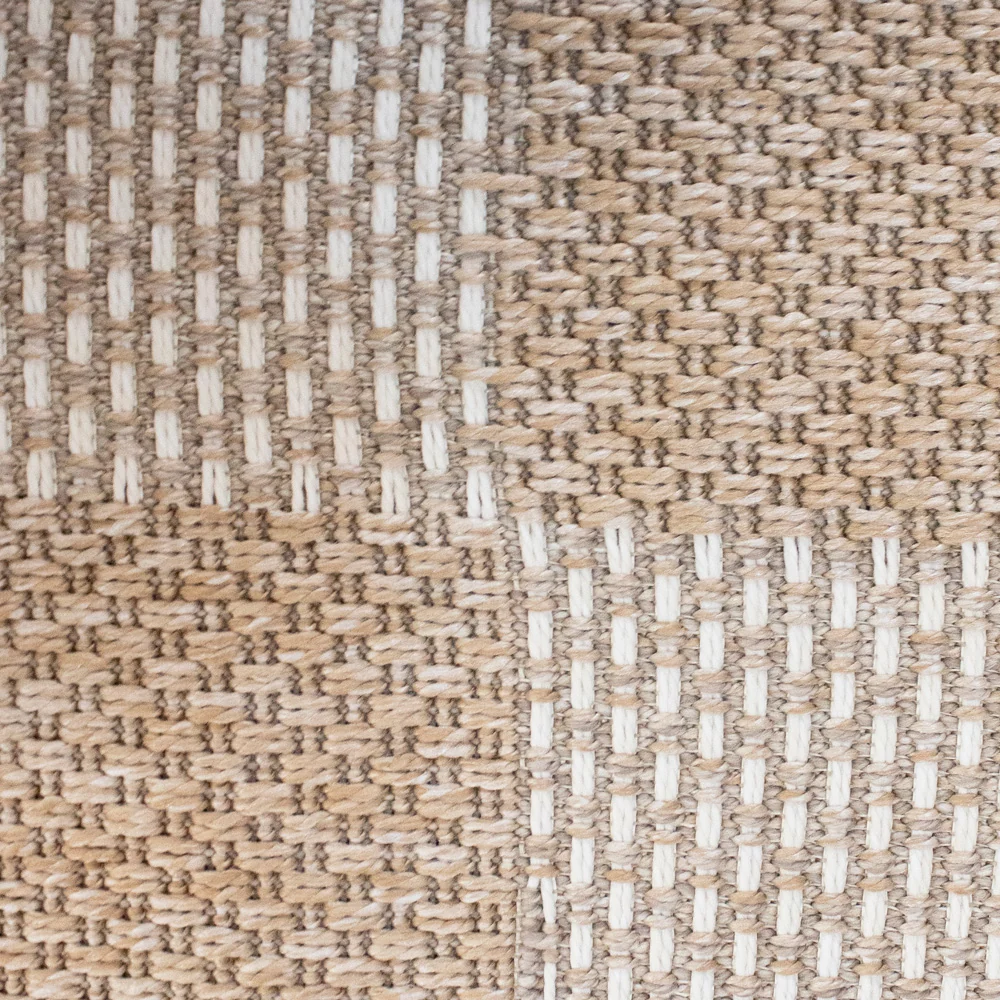 Tapete Grace: imitación yute y fique, texturizado para exterior / interior (39958-500)