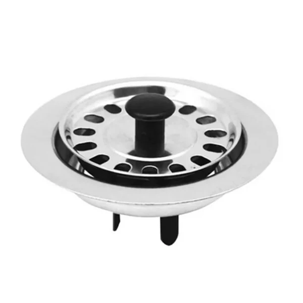 Tappo griglia acciaio inox per piletta lavello da 2" - diam. 50 mm