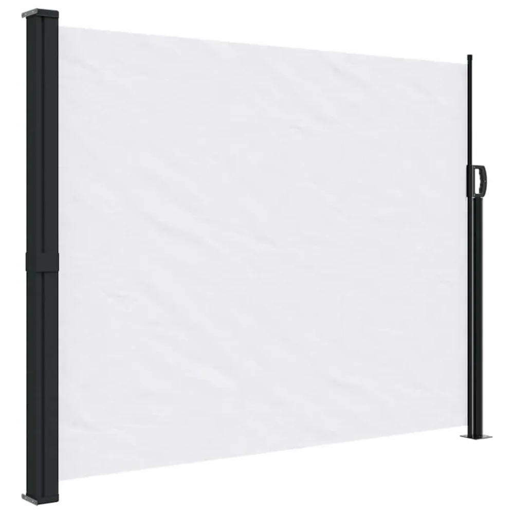 vidaXL toldo lateral retráctil blanco 160x500 cm