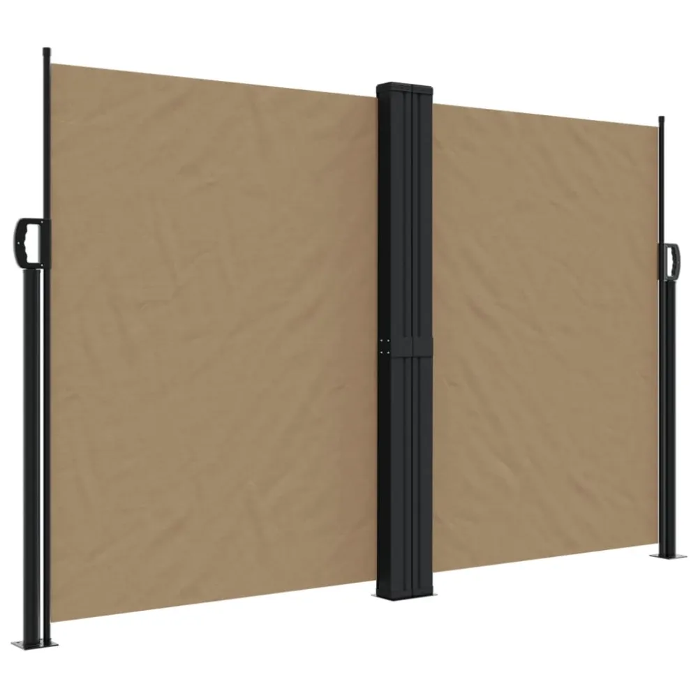 vidaXL toldo lateral retráctil gris taupe 160x1000 cm