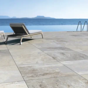60x60 Dalle 2cm Effet Pierre Peacock Sand Extérieur R11 en Palet de 20 m²