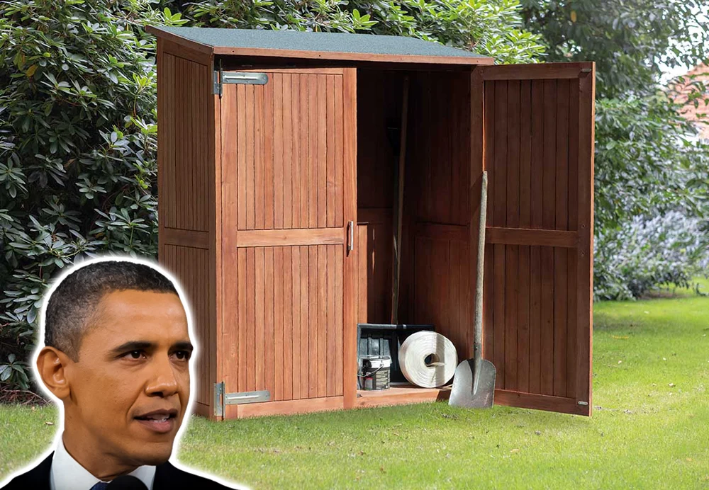 Armadio da giardino legno firme Obama