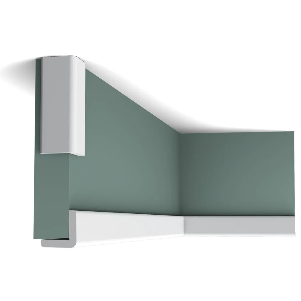 Listón decorativo CX134 en blanco | 30 x 30 x 2000 mm