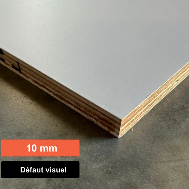 Material de Alta Durabilidad Contreplaqué Extérieur Okoumé laque satinée CTBX (Prime) - 2500 x 310 x 10 mm (défaut visuel)