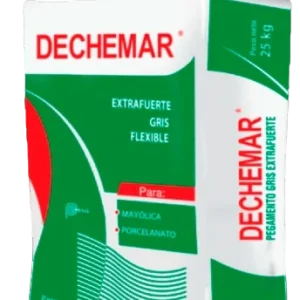 PEGAMENTO MAYOLICA GRIS EXTRAFUERTE "DECHEMAR" para Drenaje y Decoración