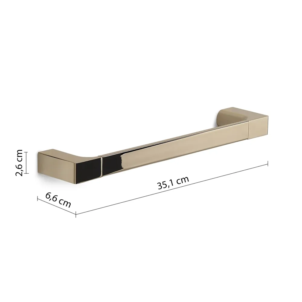 Porta asciugamani muro Gedy serie Pirenei 35 cm - Oro para Contención de Tierras