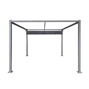 Pérgola DUNIA 220x300x300cm color gris negro