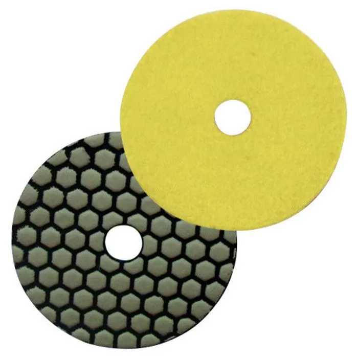 Profesional para Exteriores Pad de pulido diamantado - diamwood - d.125 mm - grano 200 - amarillo oscur