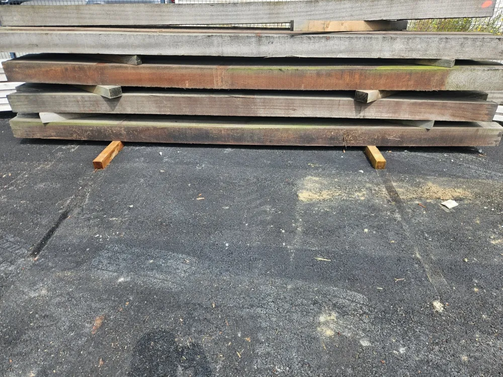 Profesional para Exteriores Poteau Exotique bois massif - 150x150 - L=4m (brut de sciage)