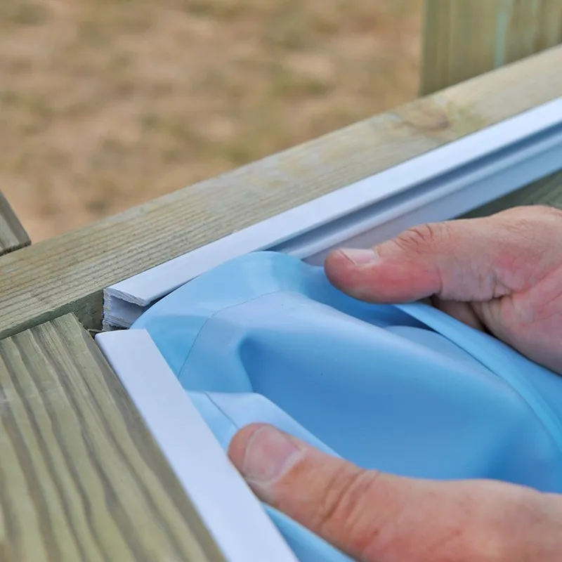 Revestimento de piscina em madeira sin aditivos ø400x119cm