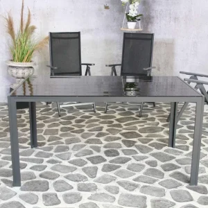 UITVERKOOP - Palermo Tuintafel 150 Cm - Zwart