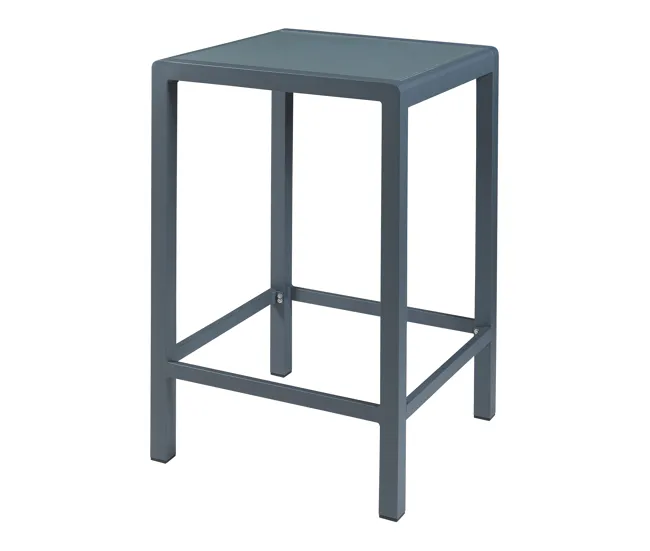 Mesa de bar Avise 108x70x70 cm - Antracita con Base de Parasol