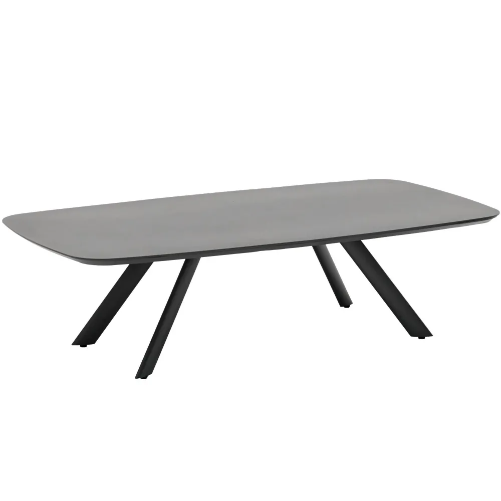 Mesa de centro Anmore aluminio antracita Dimensiones 150x90x75 cm