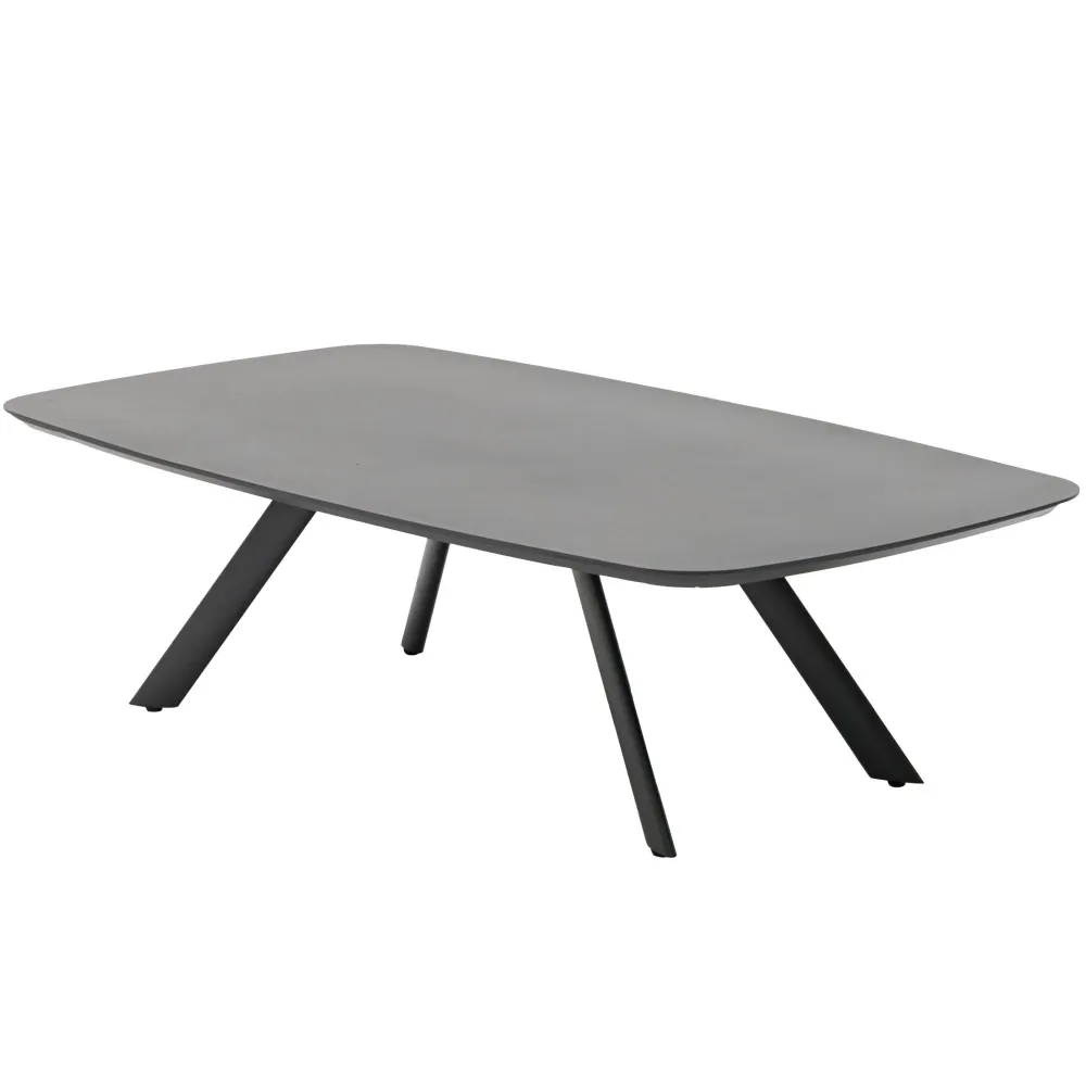 Mesa de centro Anmore aluminio antracita Dimensiones 150x90x75 cm