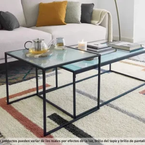 Mesa Centro + Esquinero Akemi con Base de Parasol
