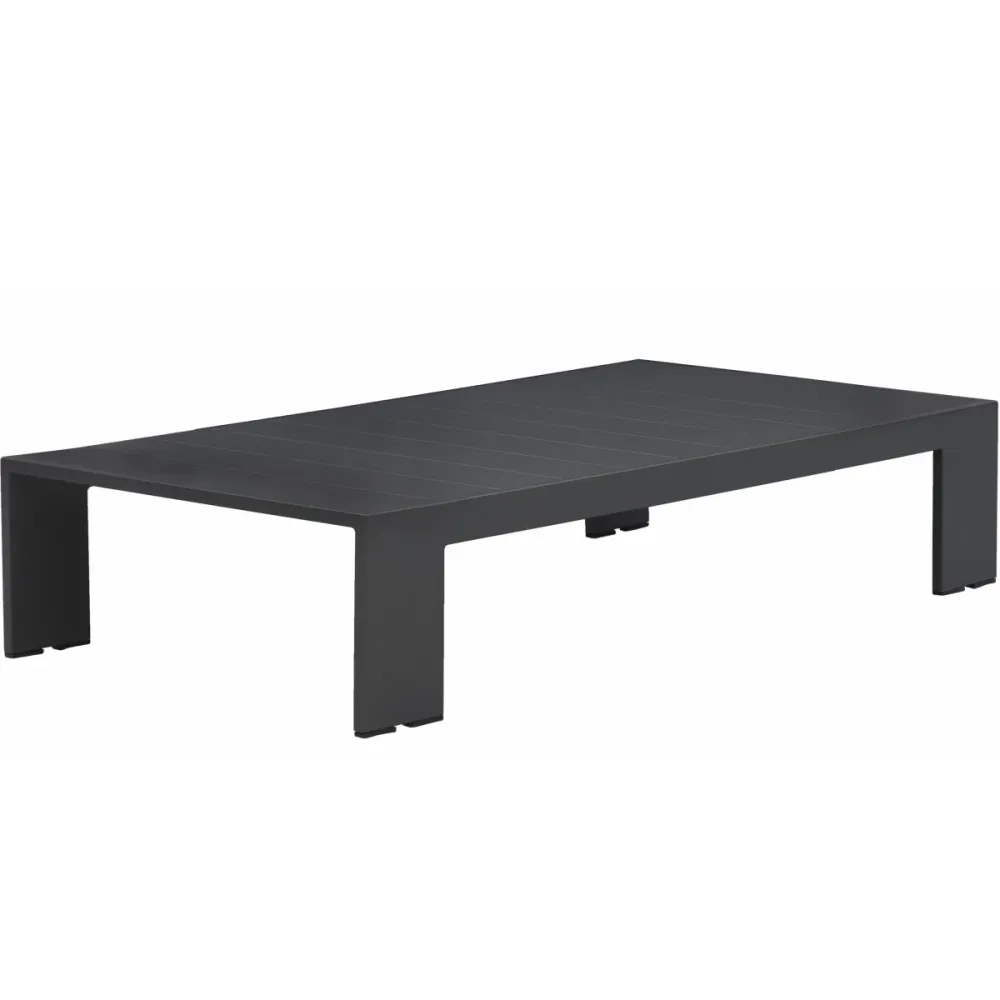 Mesa de centro Ione aluminio antracita. | Plegable | Portátil