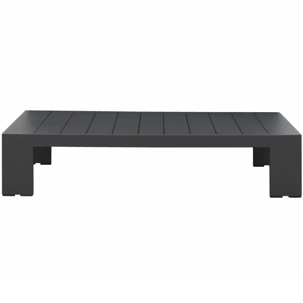 Mesa de centro Ione aluminio antracita. | Plegable | Portátil
