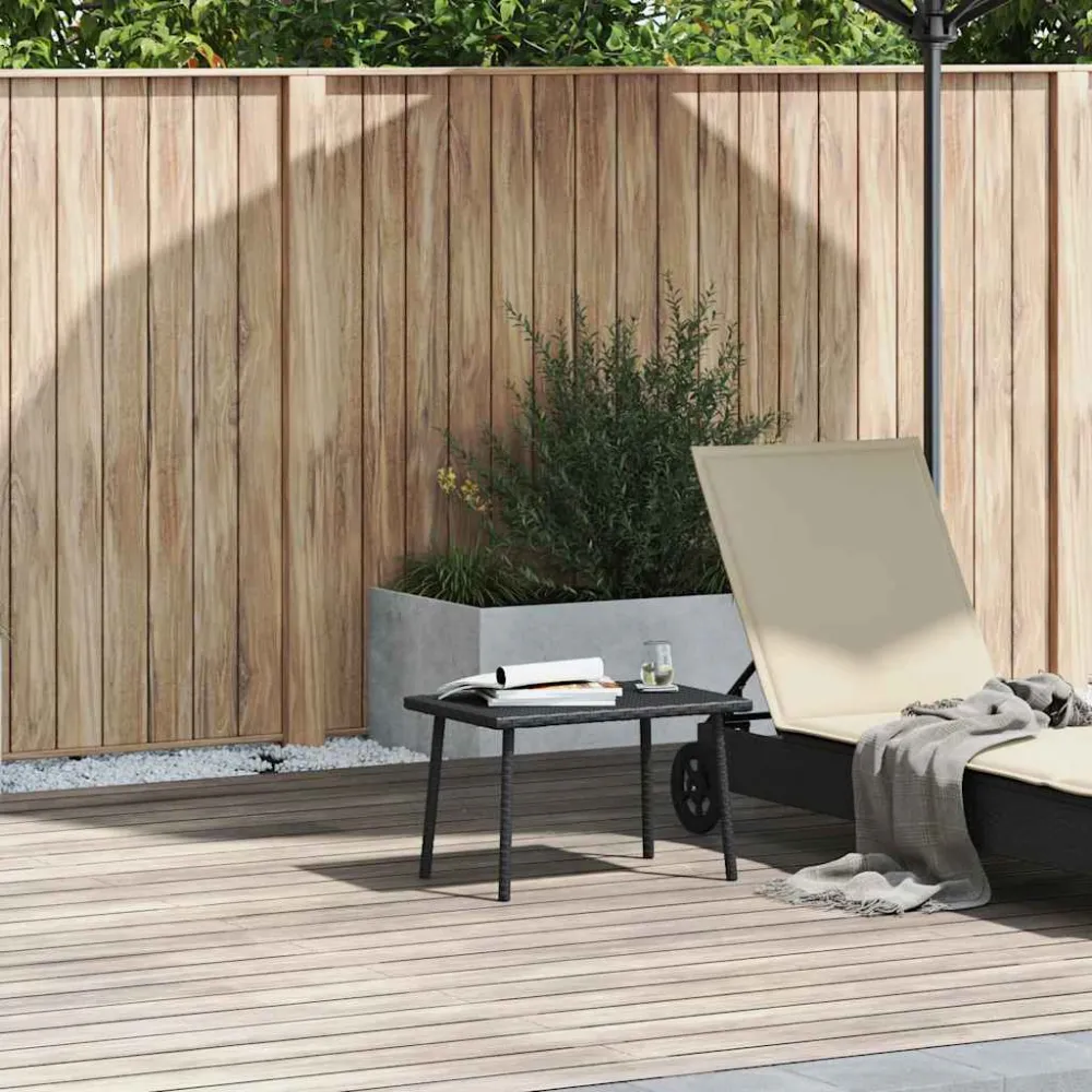 Mesa de centro de jardín Katrina 37x60x40 cm para Terraza y Balcón