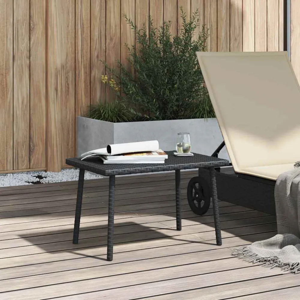 Mesa de centro de jardín Katrina 37x60x40 cm para Terraza y Balcón