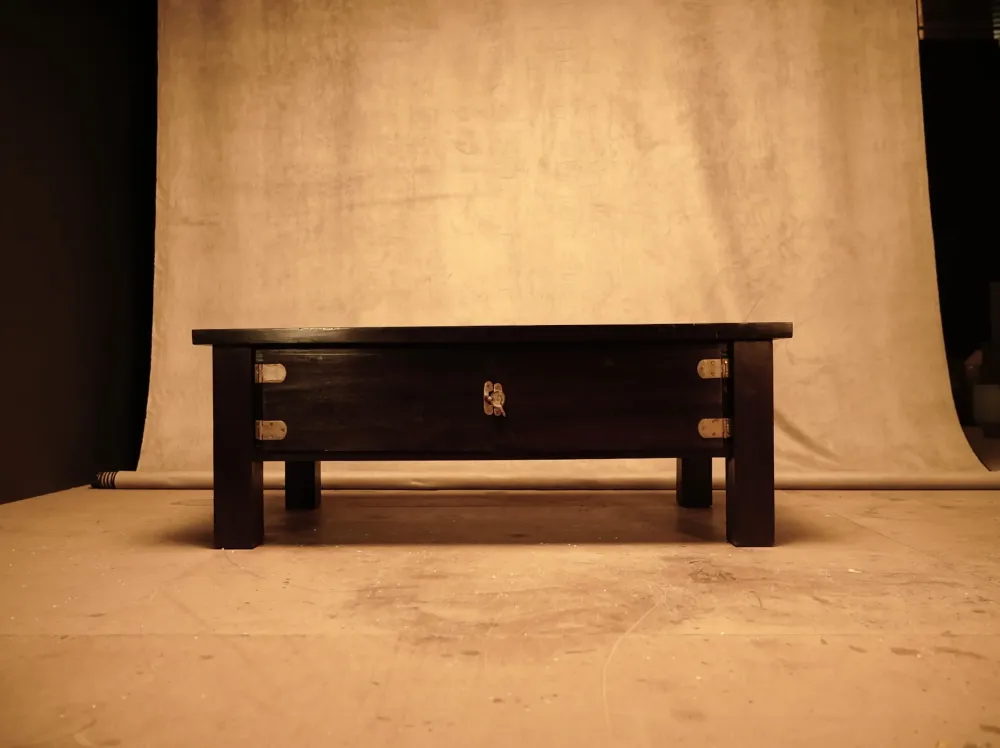 Mesa de centro de madera estilo náutico para Terraza y Balcón