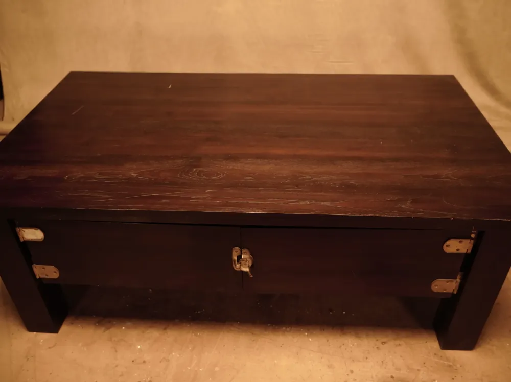 Mesa de centro de madera estilo náutico para Terraza y Balcón