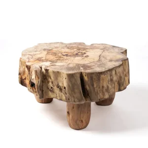 Mesa de centro de madera maciza auténtico de samán Terere. Fácil Almacenamiento