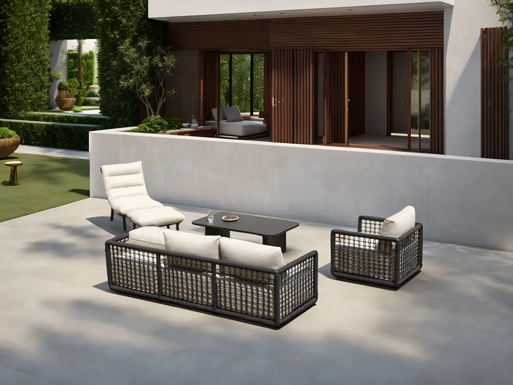 Mesa de centro Santa Ana aluminio antracita para Jardín y Terraza