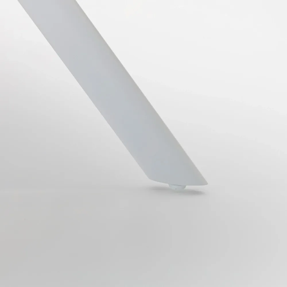 Mesa de Comedor Mesa de centro Anmore aluminio blanco