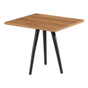 Mesa con Sombrilla Mesa de centro Ballerup aglomerado 50 x 45 x 45 cm - Negro y efecto nogal