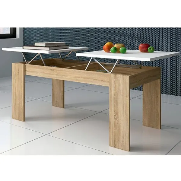 Mesa de Granito Mesa de centro elevable Ganso cambria/blanco
