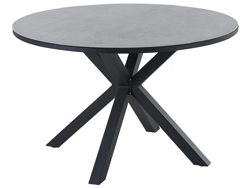 Mesa de Granito Mesa de jardín maletto 120 cm 120 cm vidrio gris