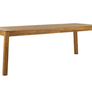 Mesa de jardín livorno 210 cm 90 cm madera de acacia marrón con 4 Sillas Incluidas
