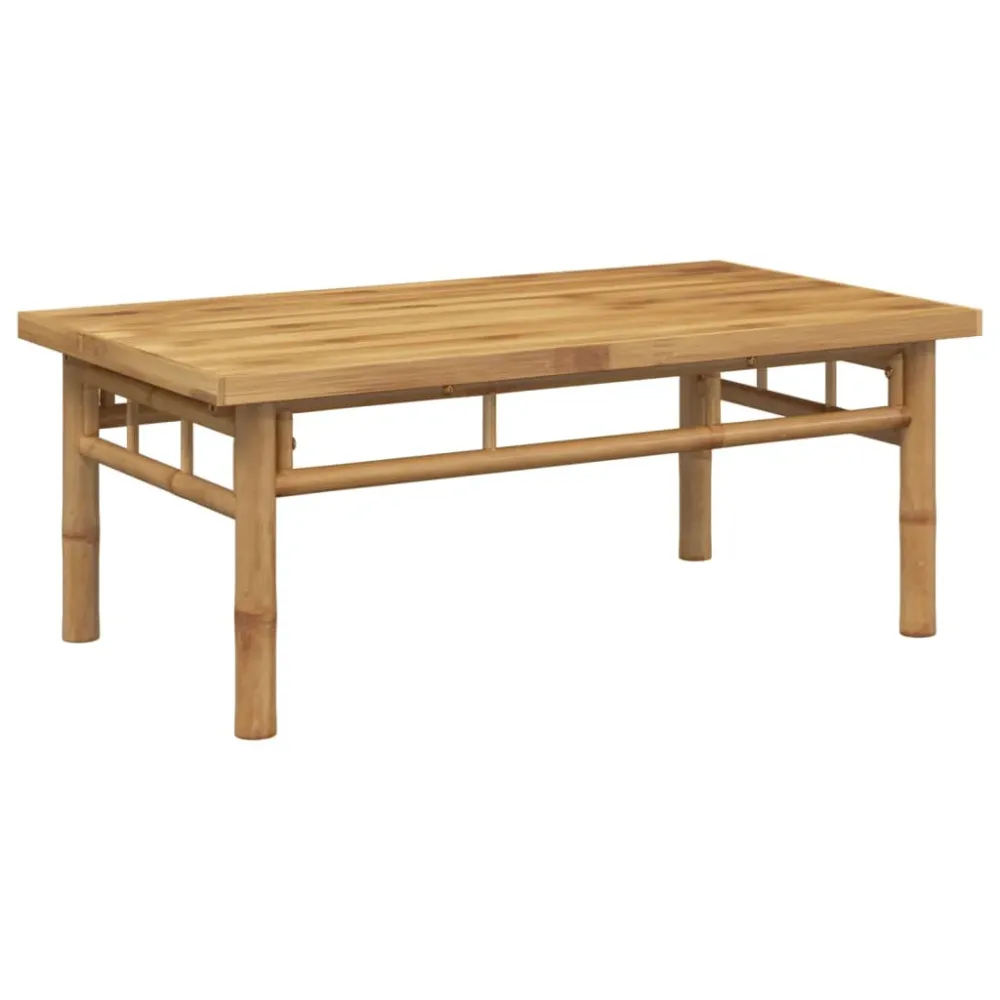 Mesa de Jardín Mesa de centro Canarias para exterior bambú 35x90x50 cm