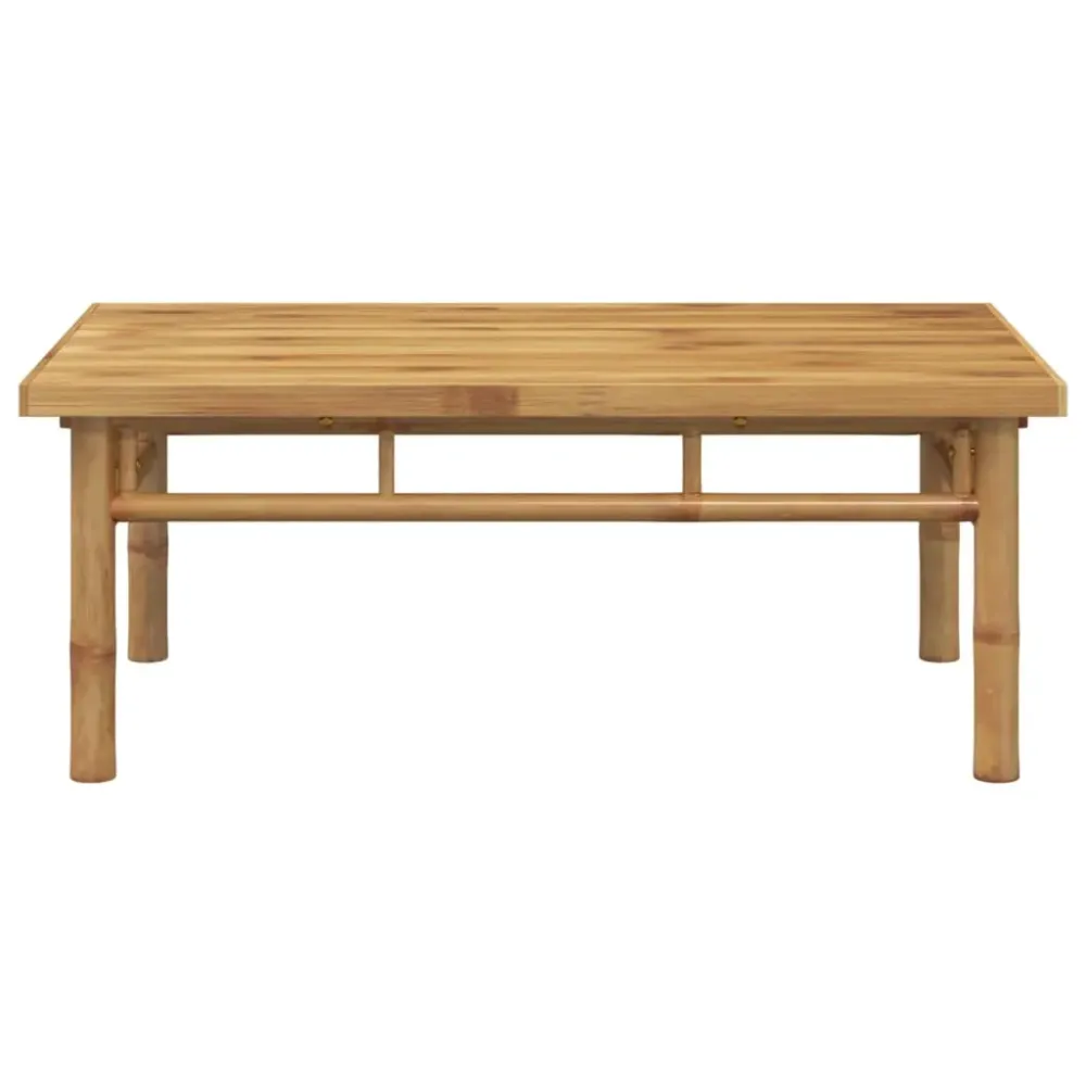 Mesa de Jardín Mesa de centro Canarias para exterior bambú 35x90x50 cm