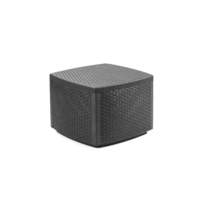 Mesa de Ratán Mesa de centro-baúl de exterior Kilu Antracita 53 x 40 x cm