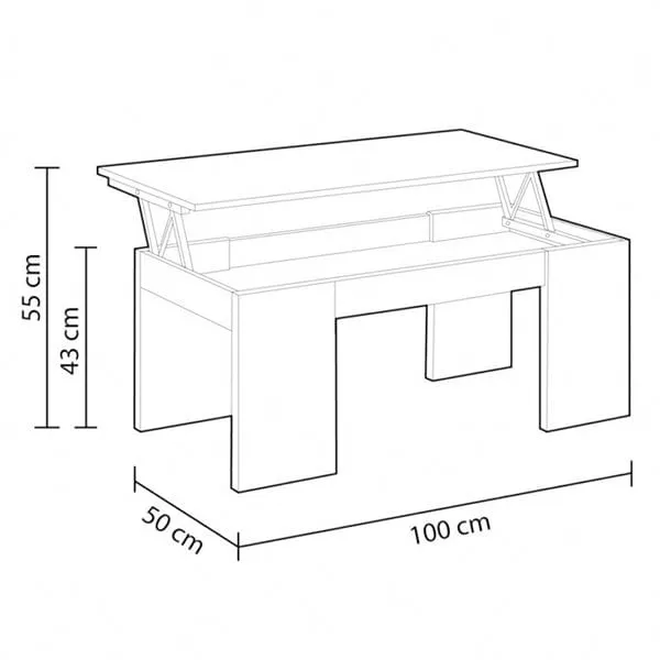 Mesa de Terraza Mesa centro elevable Julia Cambria