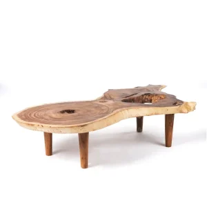 Plegable y Portátil Mesa de centro de madera maciza genuino de samán Moni.