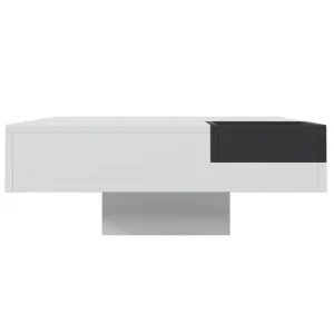 Resistente la Intemperie Mesa de centro cuadrada con caja de almacenamiento extraíble - Luces LED en la parte inferior - N...