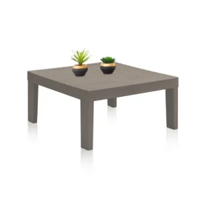 Resistente la Intemperie Mesa de centro de exterior Wave Taupé 65 x 32 x cm