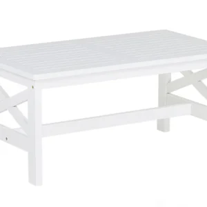Resistente la Intemperie Mesa de jardín baltic 55 cm 100 cm madera de acacia blanco