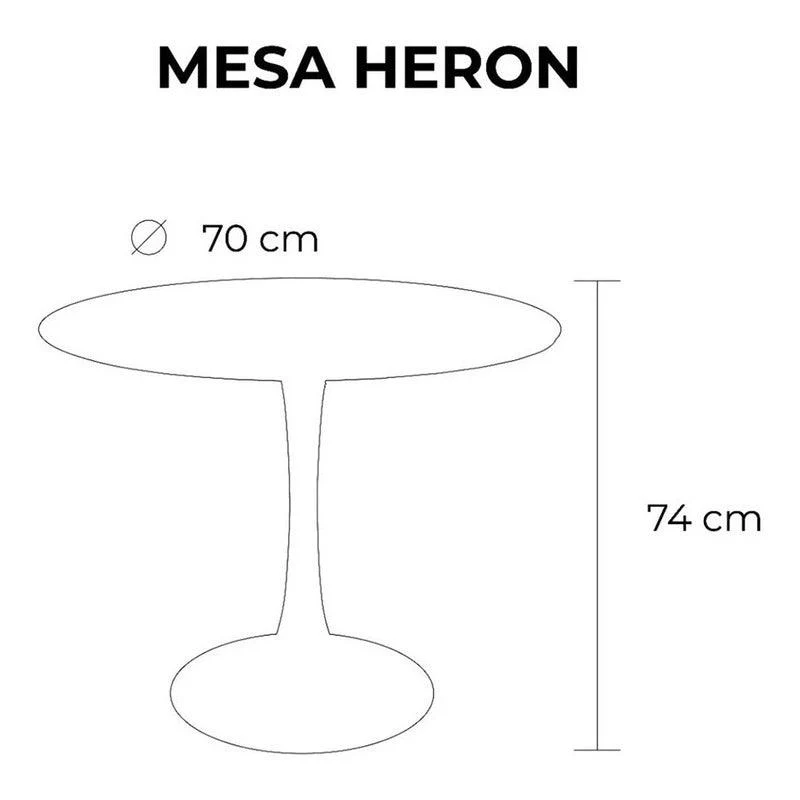 Lagoon Mesa de Comedor 74cm Apta para Interior y Exterior con Protección UV, Modelo Heron 7168B-DT con 4 Sillas Incluidas...