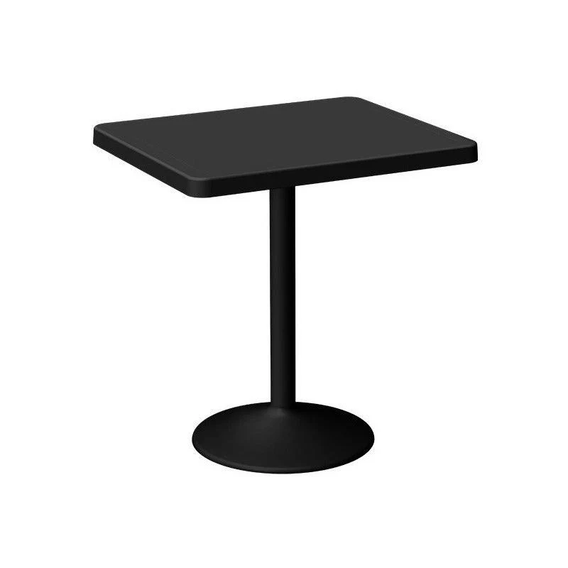 Lagoon Mesa de Comedor Moderna Polipropileno con Patas de Acero, Apta para Interior y Exterior con Protección UV, Modelo O...