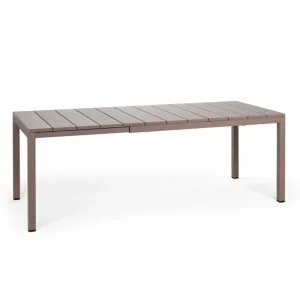 Mesa de Centro Mesa de comedor exterior Nardi RIO taupe extensible