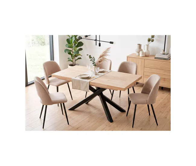 Mesa de comedor extensible Xena estilo innovador y elegante