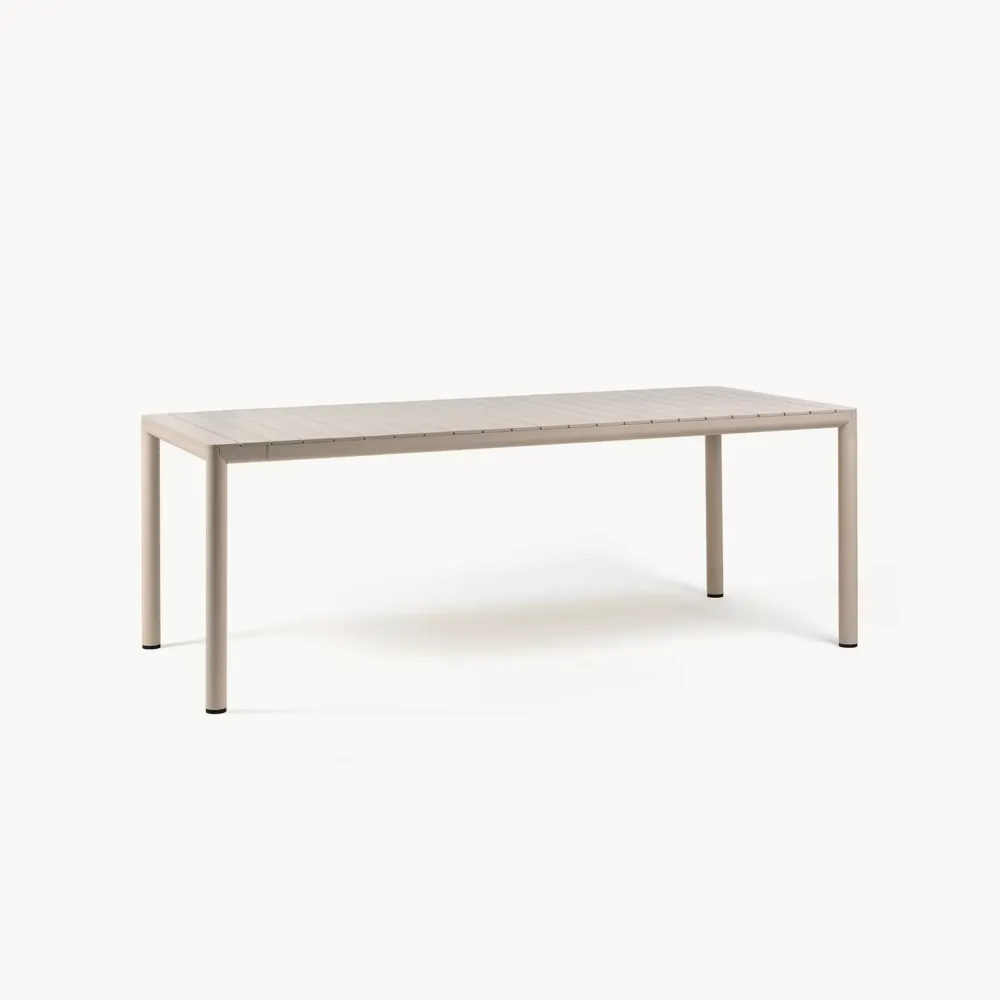 Mesa de comedor exterior Nardi TEVERE gris extensible Fácil Almacenamiento