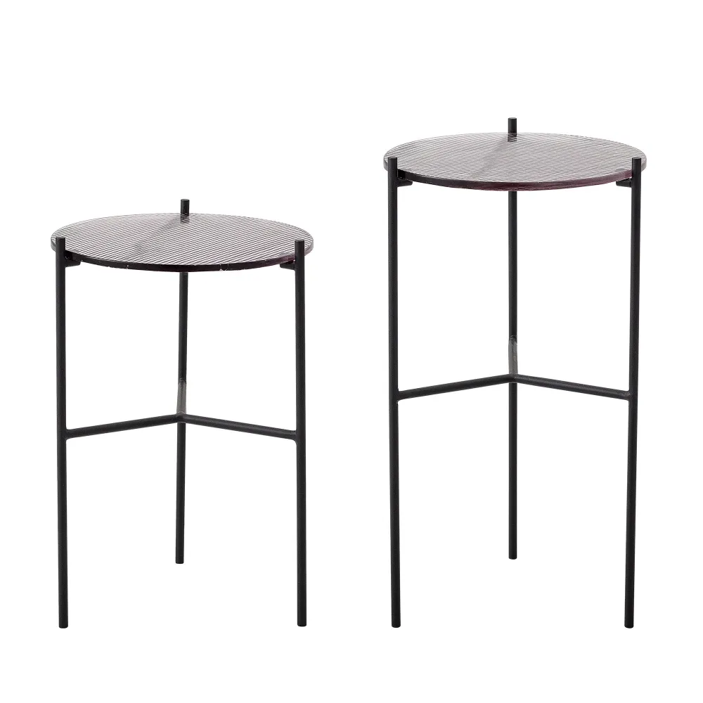 Mesa de Comedor Mesa de comedor Bloomingville Cille, gris, vidrio